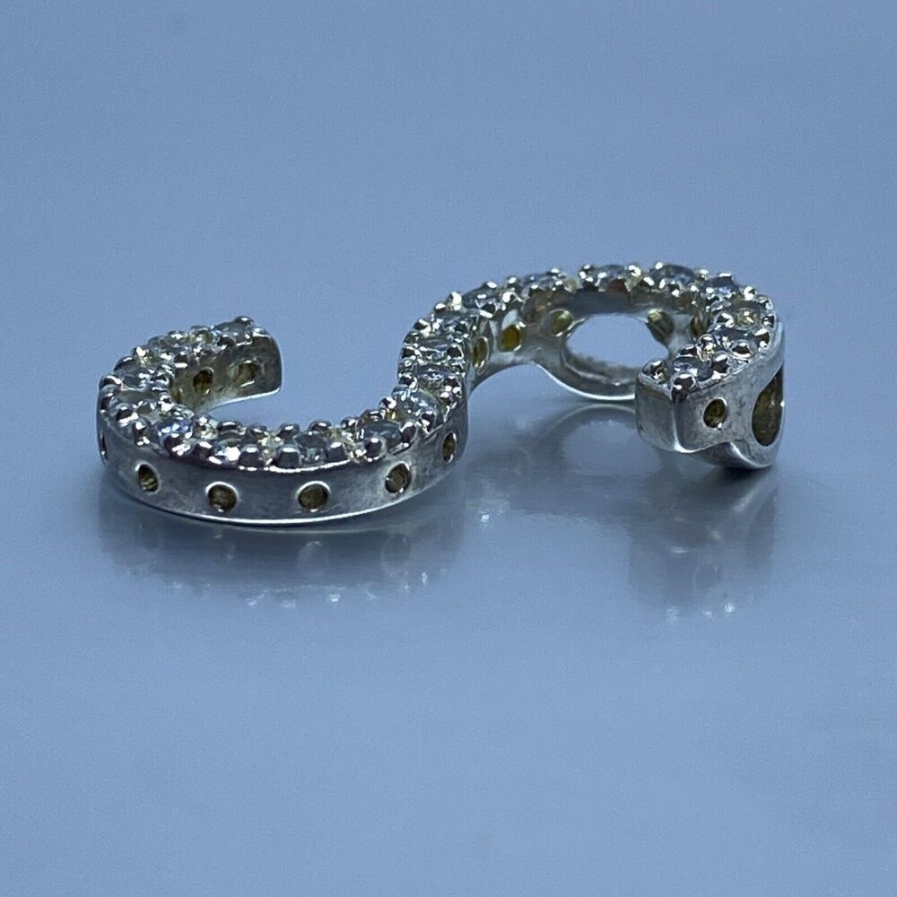 925 Solid Sterling Silver Initial Script Letter “… - image 6